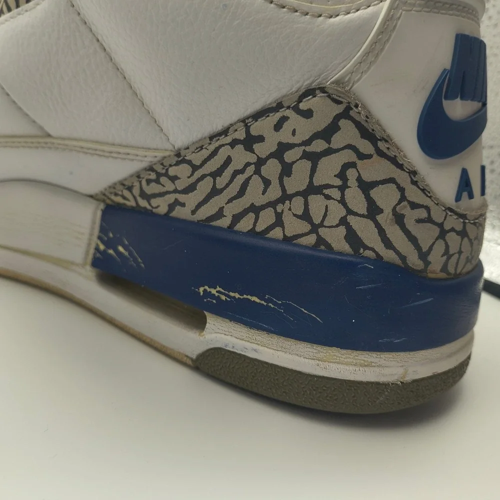 Nike Air Jordan 3 Retro‎ OG True Blue Mens 12 White Blue Red 854262-106 2016